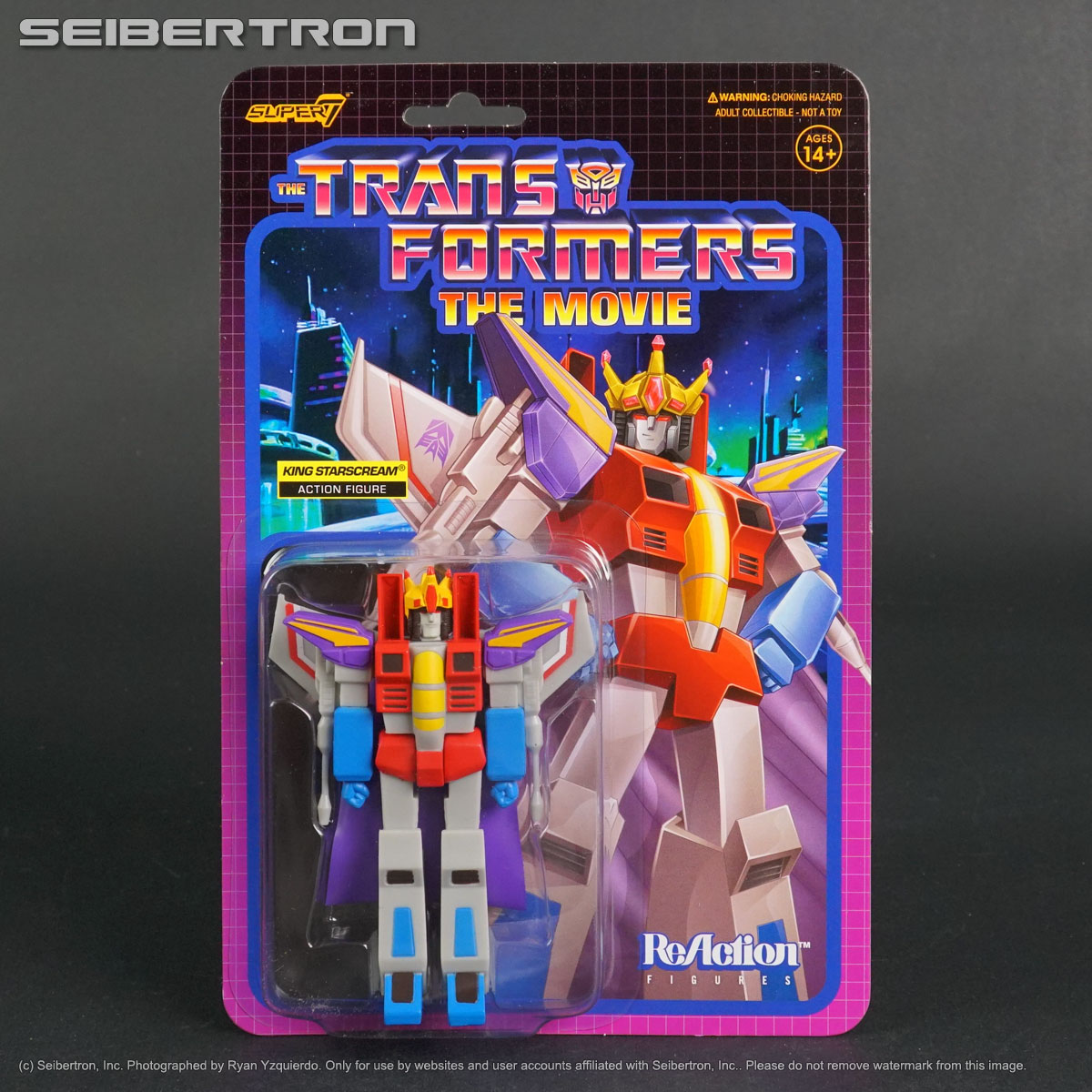 KING STARSCREAM Transformers Movie Super7 Reaction Series 4 Retro Figure 2021