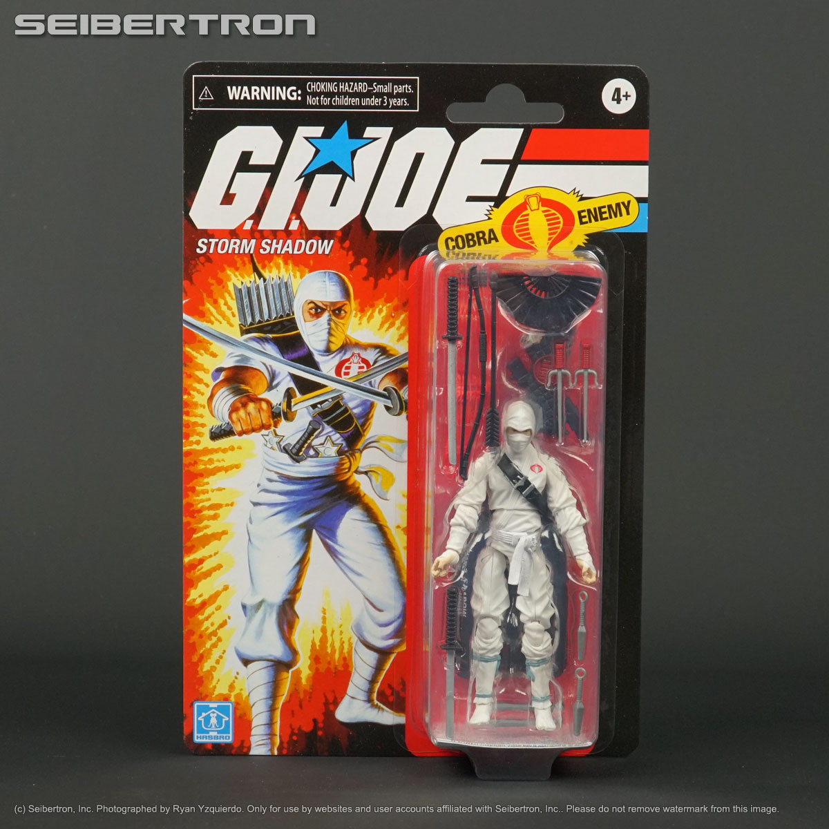 Hasbro G.I Joe Retro Collection Storm Shadow Figure On Hand