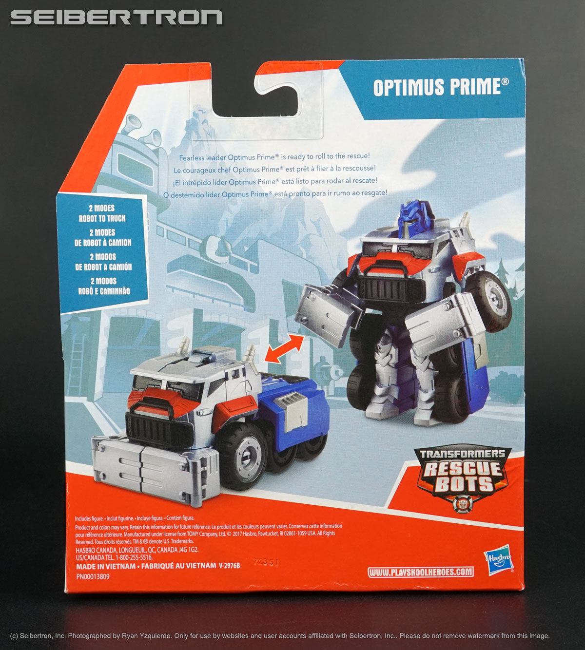 Rescan OPTIMUS PRIME Transformers Rescue Bots Playskool 2017 New Truck Diaclone