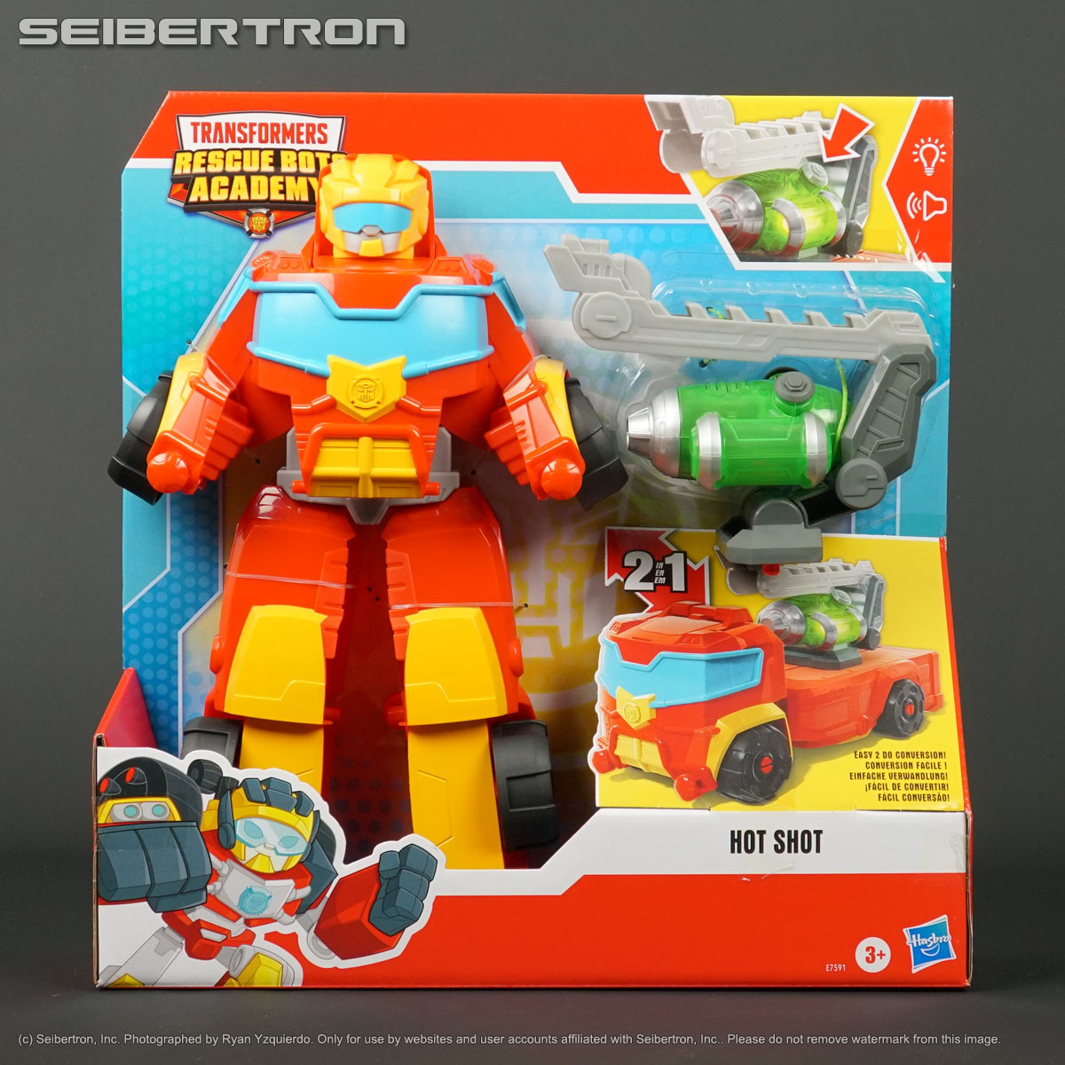 POWER HOT SHOT 14" tall Transformers Rescue Bots Academy Playskool 2020 New