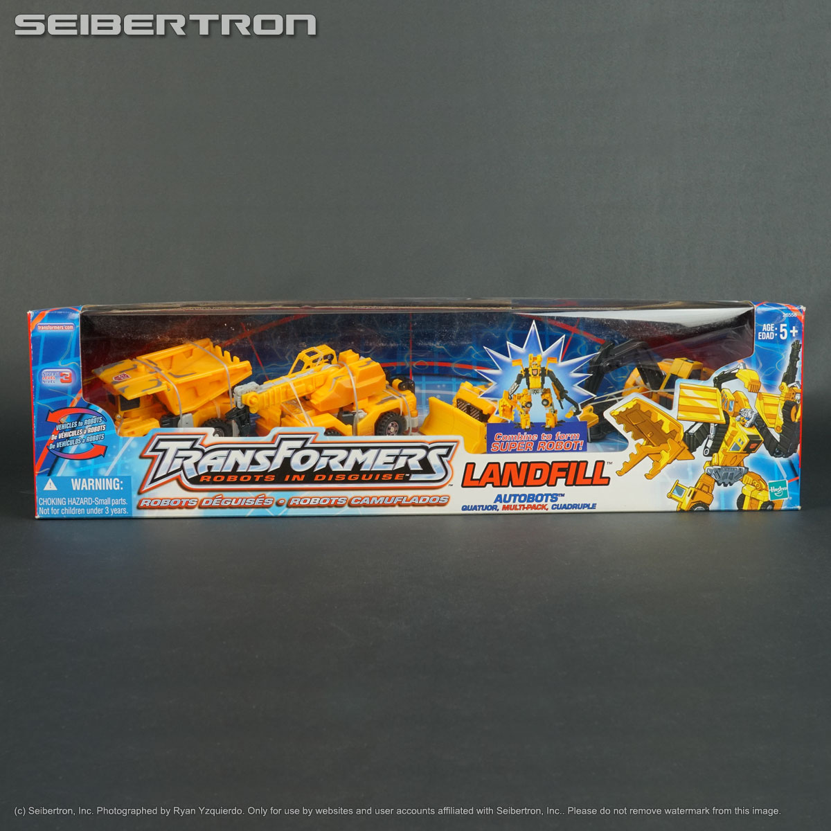 LANDFILL set Transformers RID Robots In Disguise Wal-Mart yellow Hasbro 2003 New