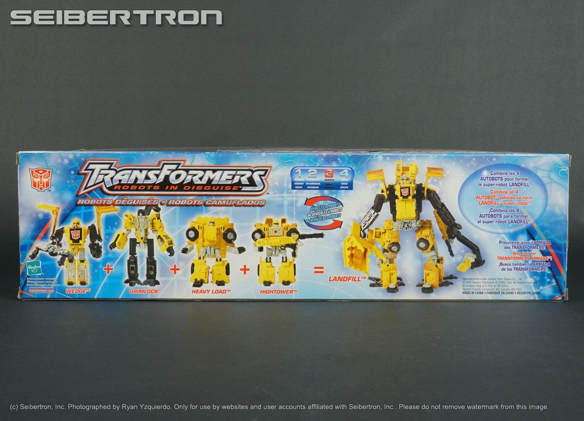 LANDFILL set Transformers Robots In Disguise RID Wal-Mart yellow Hasbro 2003 New