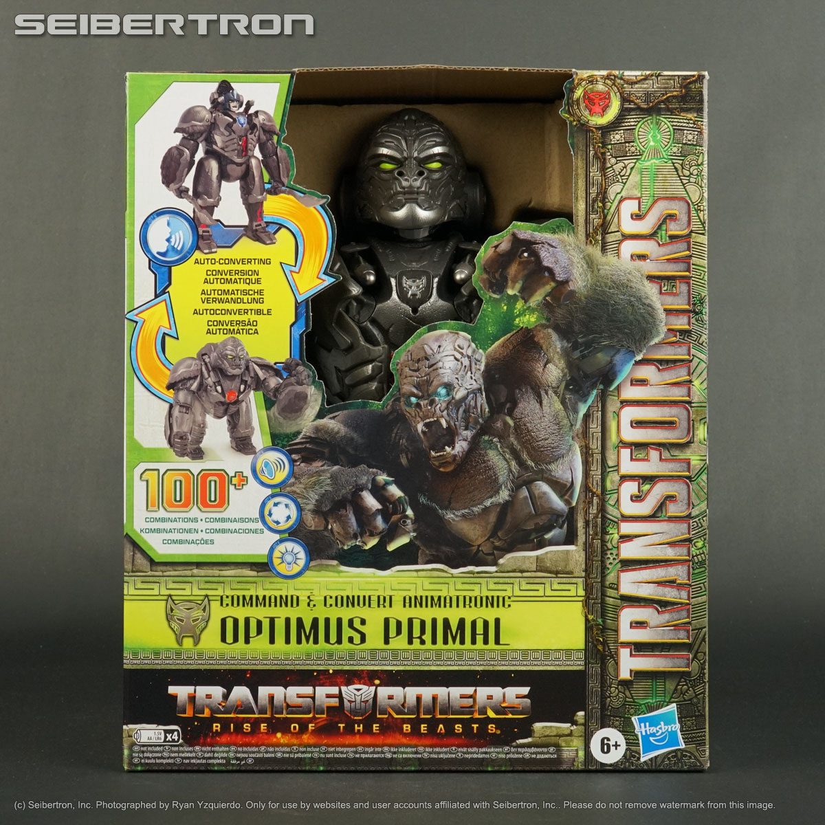 Command & Convert Animatronic OPTIMUS PRIMAL Transformers Rise Beasts ROTB 2023
