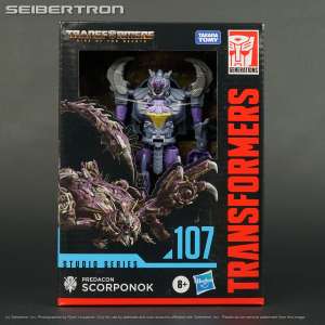 Visit shop.seibertron.com to buy "SCORPONOK Transformers Studio Series 107 Deluxe Rise of the Beasts ROTB 2024 New"