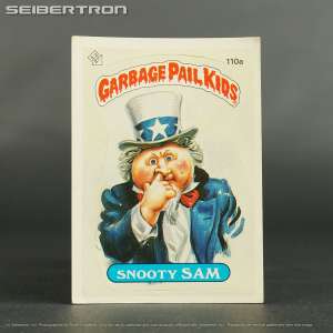 GPK 110A Snooty SAM Topps Garbage Pail Kids 1986 Series 3 Wanted Teacher 870821A