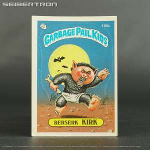 GPK 116b Berserk KIRK Topps Garbage Pail Kids Series 3 1986 870821A