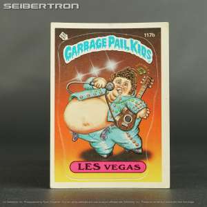 GPK 117b LES Vegas Topps Garbage Pail Kids Series 3 1986 231208Z