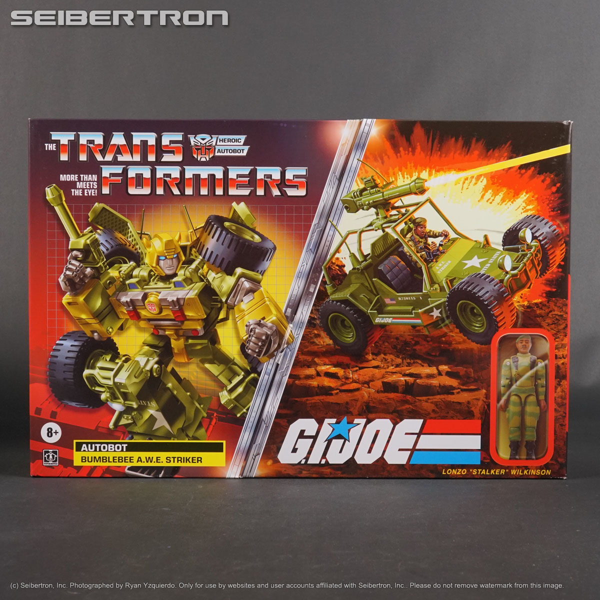 Buy "BUMBLEBEE A.W.E. STRIKER + STALKER Transformers Collaborative GI Joe 2022 New" on SEIBERTRON-STORE