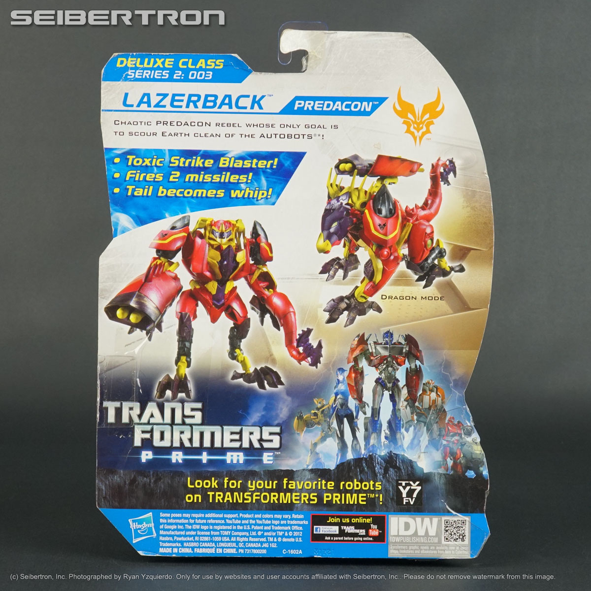 LAZERBACK Transformers Prime Beast Hunters Deluxe Hasbro 2013 New