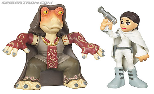 Toy Fair 2009: Hasbro Official Images: Star Wars - Transformers Event: 030-Padme-and-Jar-Jar