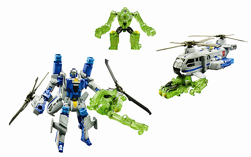 Transformers News: New Images of Power Core Combiners - Smolder with Chopster and Searchlight with Backwind Image