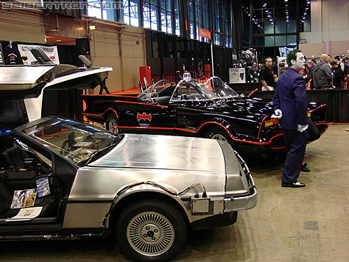 C2E2: Chicago Comic and Entertainment Expo - Transformers Event: Back to the Future DeLorean and Batmobile