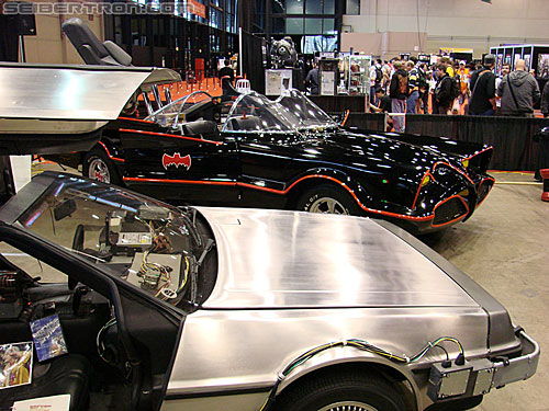 C2E2: Chicago Comic and Entertainment Expo - Transformers Event: Back to the Future DeLorean and Batmobile