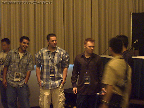 BotCon 2004: Dreamwave Crew - Transformers Event: Brad Mick and Adam Patyk after the panel session