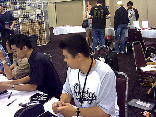BotCon 2004: Dreamwave Crew - Transformers Event: The Dreamwave team (the Don Figueroa at the end) signing autographs