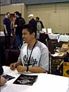 BotCon 2004: Dreamwave Crew - Transformers Event: Don Figueroa signing autographs