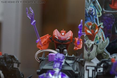 BotCon 2012: Transformers Prime Cyberverse product display - Transformers Event: DSC06244