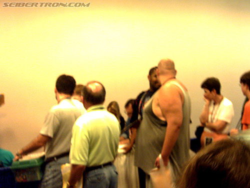 BotCon 2004: Fans and Miscellaneous Pics - Transformers Event: People standing in line for a autograph from Dan Gilvezan