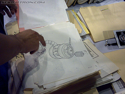 BotCon 2004: Fans and Miscellaneous Pics - Transformers Event: So Wally Burr's assistent, Tadao, takes out some stuff from the Transformers folder and says to me "Design sheets not used in Transformers" ?!?!...