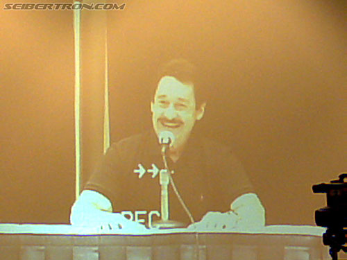 BotCon 2004: Voice Actors / Writers - Transformers Event: Peter Cullen doing his Hasbro Panel (On screen)
