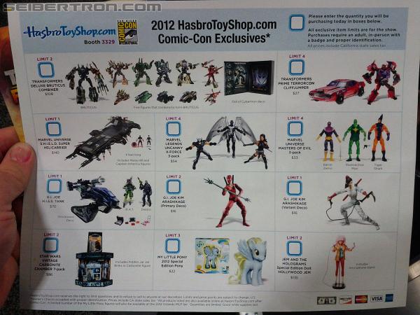 SDCC 2012: Hasbro's Display Area - Transformers Event: IMG 20120711 185315