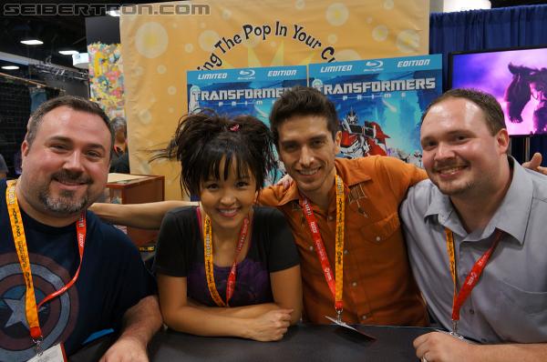 Transformers News: SDCC 2012 Coverage: Seibertron.com visits with Transformers Prime's Josh Keaton and Tania Gunadi Image