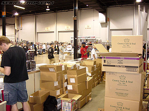 OTFCC 2004: Day 2: Saturday - Transformers Event: View of the dealer room from the OTFCC booth