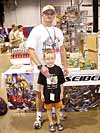OTFCC 2004: Day 2: Saturday - Transformers Event: Mr. Optimus Prime with his son