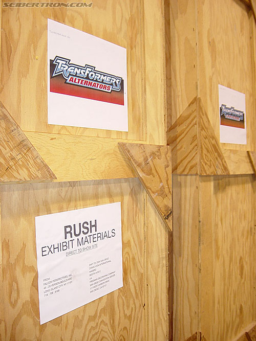 OTFCC 2004: Day 3: Sunday - Transformers Event: This crate ships Hasbro's Transformers Alternators figures