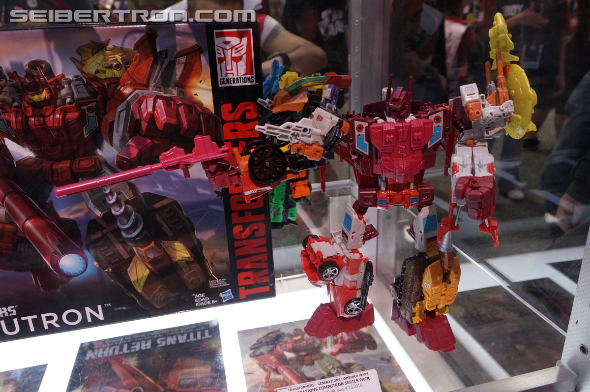 Transformers News: 2016 Generations Combiner Wars Display: Computron, G2 Bruticus, and Victorion #SDCC