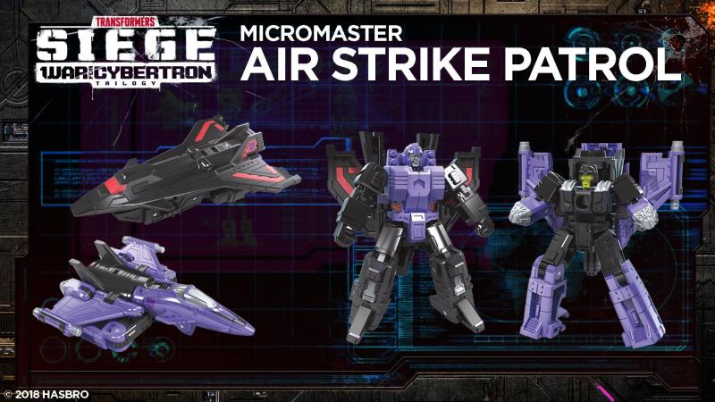 NYCC 2018: Official War for Cybertron SIEGE Product Images - Transformers Event: WFC Siege E3560 Air Strike Patrol Micromasters