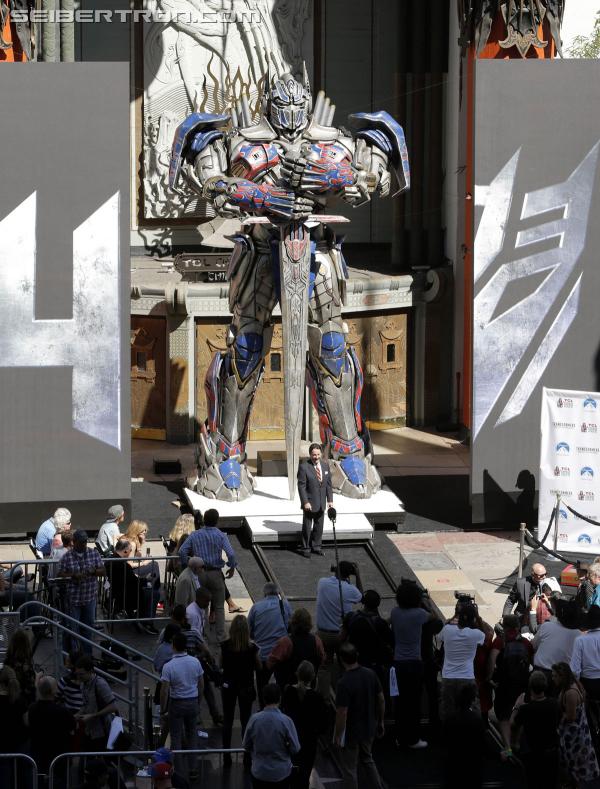 Transformers News: Optimus Prime participates in Walk of Fame handprint ceremony in Hollywood, CA