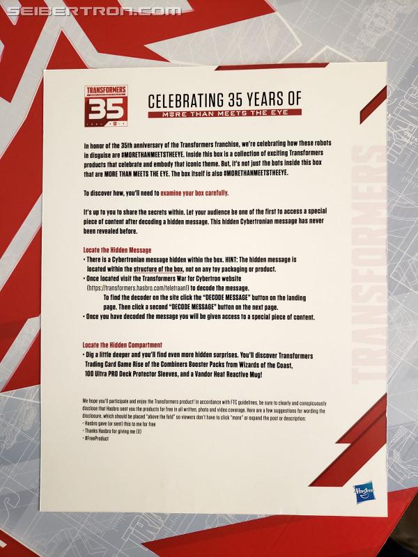 Transformers News: Hasbro Celebrating Transformers 35th Anniversary with Promo Box and Secret Code Transformers News: Hasbro Celebrating Transformers 35th Anniversary with Promo Box and Secret Code