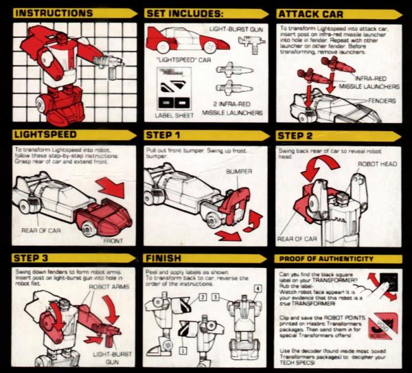 Instructions for Lightspeed