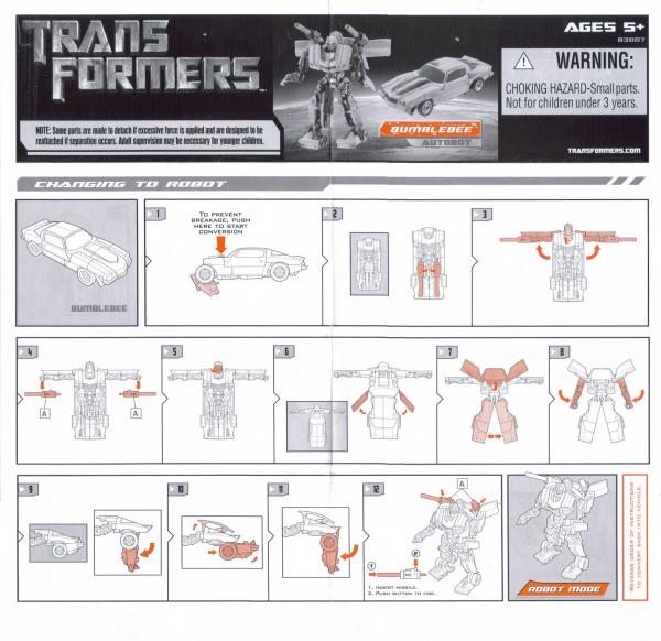 Instructions for Bumblebee