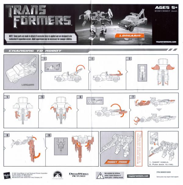 Instructions for Longarm