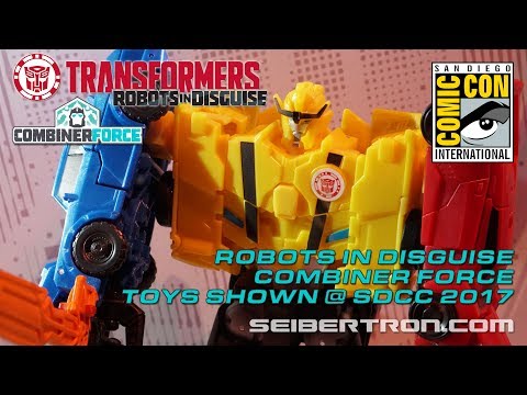 Transformers Robots In Disguise Combiner Force toy products shown at SDCC 2017
