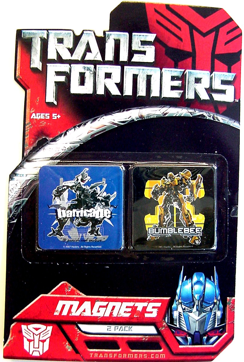 Transformers News: More Transformers Movie products have been found: MAGNETS Transformers Movie Magnets