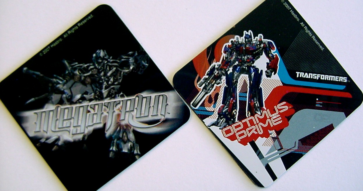 Transformers News: More Transformers Movie products have been found: MAGNETS Transformers Movie Magnets