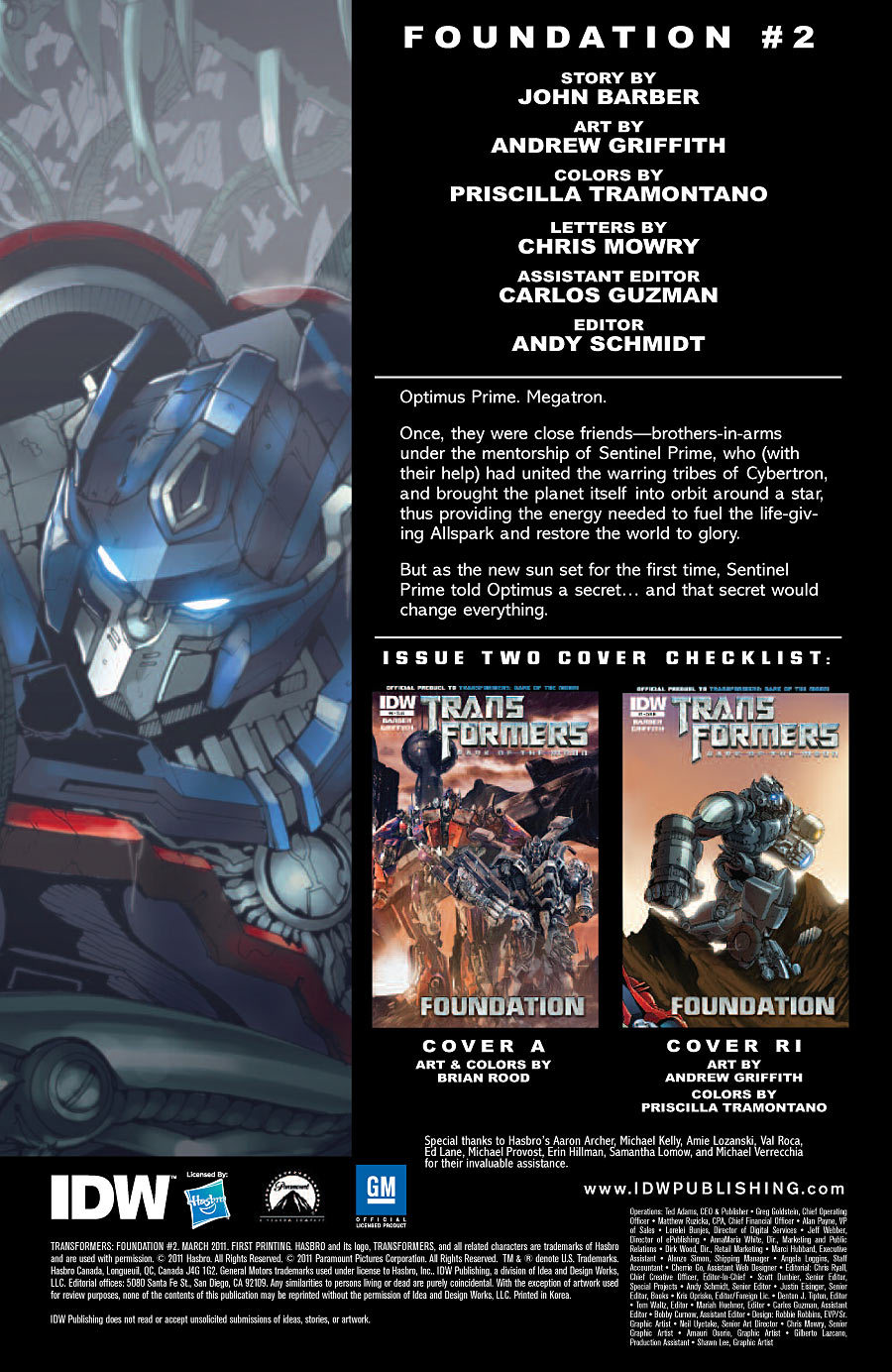 Transformers News: Transformers Foundation #2 5 Page Preview Image