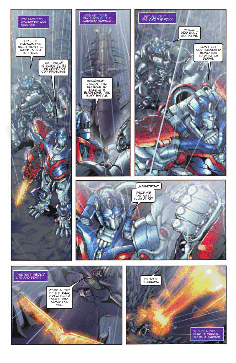 Transformers News: IDW Presents Transformers: Foundation Five Page Preview Image