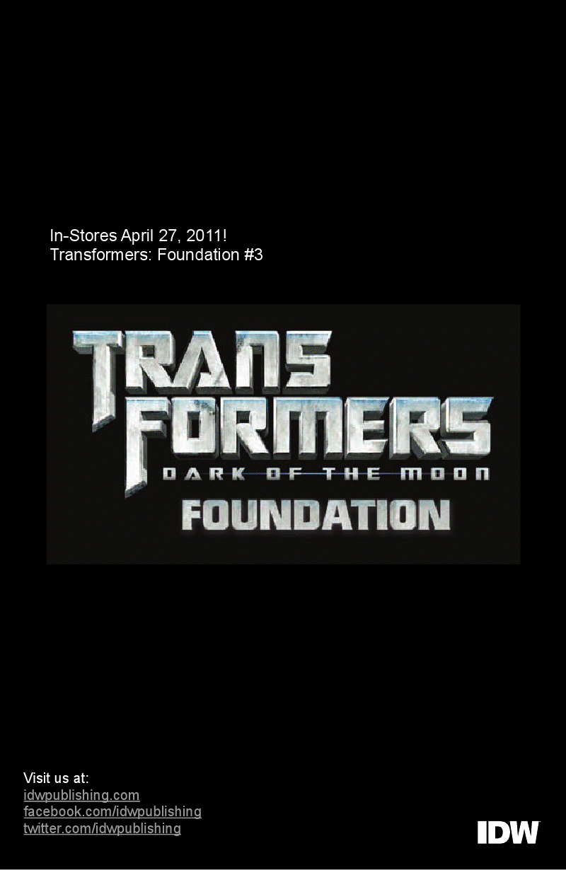 Transformers News: IDW Presents Transformers: Foundation Five Page Preview Image