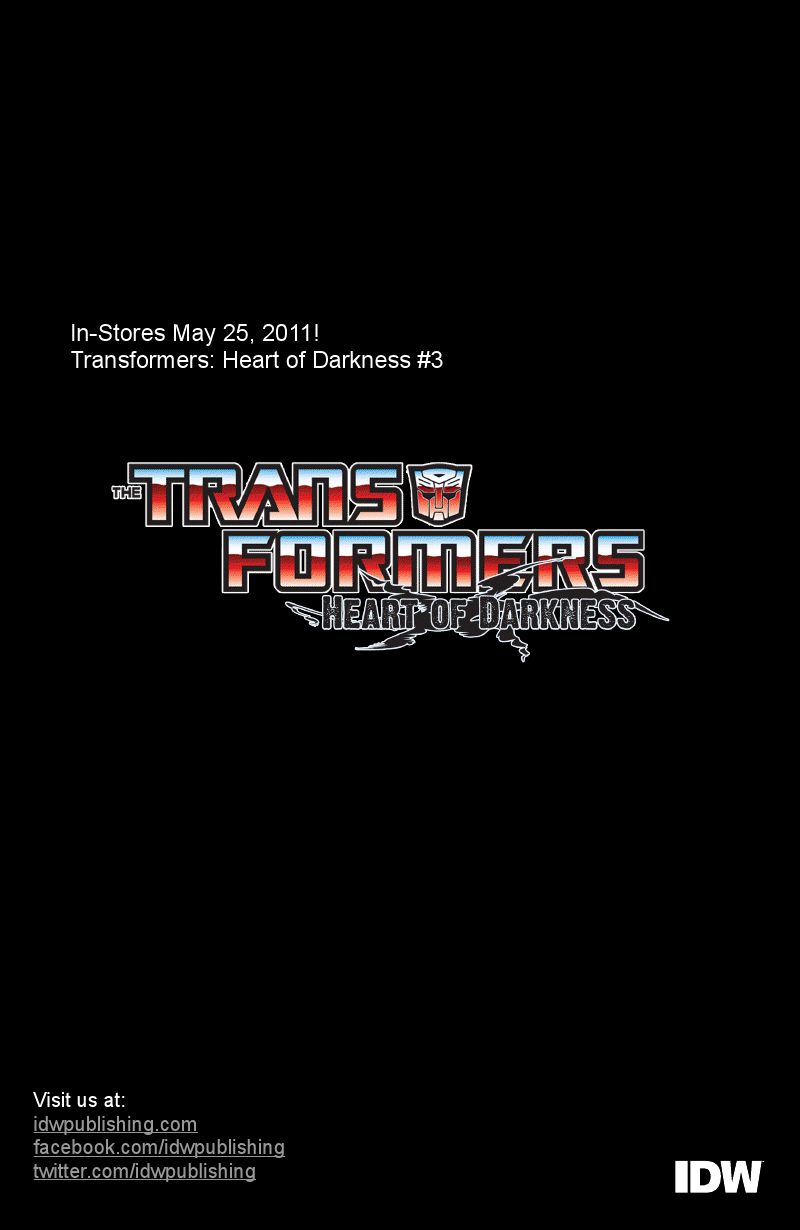Transformers News: IDW Presents Transformers: Heart of Darkness #3 Preview Image