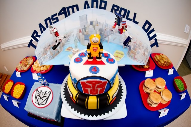 Transformers News: Trans'4'mers Birthday Party Motiff Image