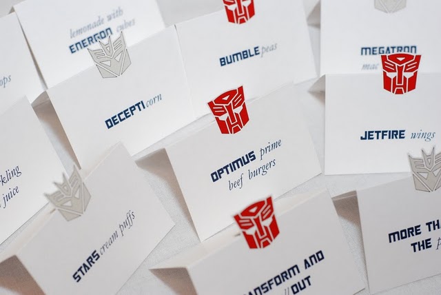 Transformers News: Trans'4'mers Birthday Party Motiff Image