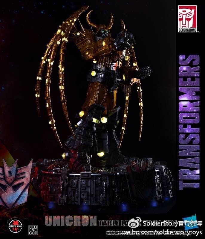 Transformers News: New Generation 1 Unicron Lamp Revealed
