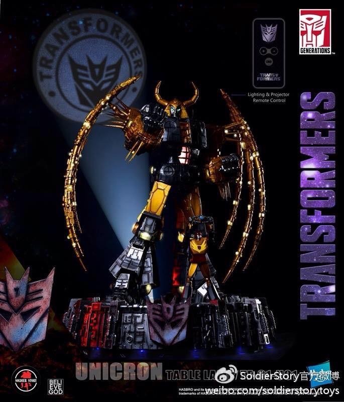 Transformers News: New Generation 1 Unicron Lamp Revealed