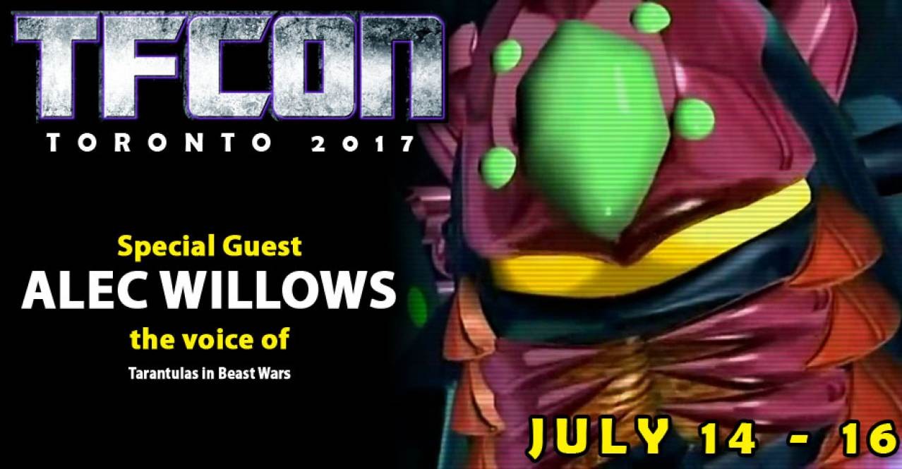 Transformers News: Alec Willlows (BW Tarantulas) to Attend TFcon Toronto 2017
