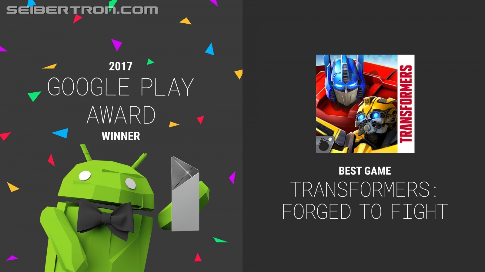 Transformers News: Official press Release on Kabam's Transformers: Forged to Fight Winning Best Game Transformers News: Official press Release on Kabam's Transformers: Forged to Fight Winning Best Game