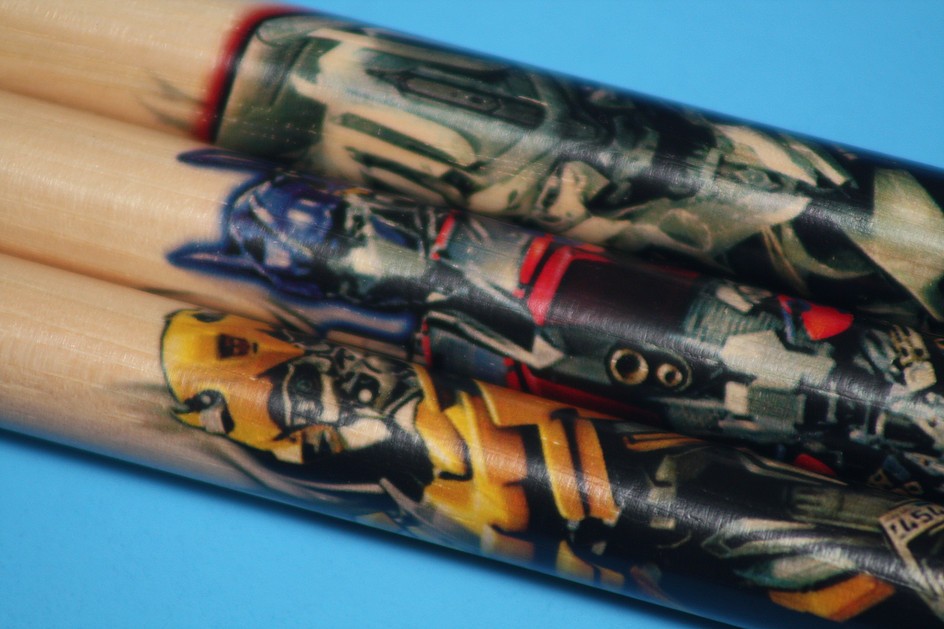Transformers News: NRG's Lee Mangano Transformers Themed Drumsticks